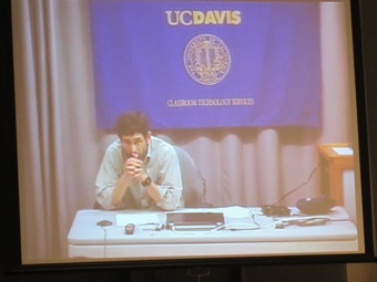 Dr. Harada asks the UCLA group his questions.